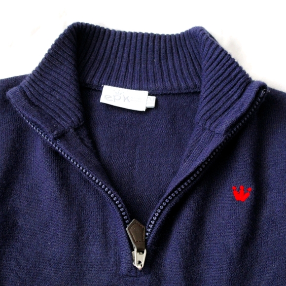 2/$14 Boys 10-12 Navy Sweater - Picture 2 of 5